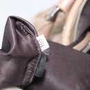 Miu Miu Hand Bag Leather Brown Silver Auth bs37122A-12