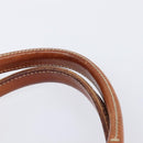 Miu Miu Tote Bag Canvas Brown Gold Tone Auth bs37123-8
