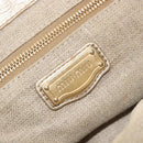 Miu Miu Matelasse Hand Bag Canvas Beige Gold Tone Auth bs37124-25
