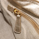 Miu Miu Matelasse Hand Bag Canvas Beige Gold Tone Auth bs37124-28