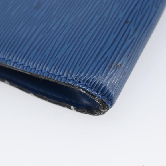 LOUIS VUITTON Epi Pochette Accessoires Accessory Pouch Blue M52985 Auth bs37126