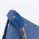 LOUIS VUITTON Epi Pochette Accessoires Accessory Pouch Blue M52985 Auth bs37126-9