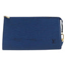 LOUIS VUITTON Epi Pochette Accessoires Accessory Pouch Blue M52985 Auth bs37126-13
