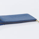 LOUIS VUITTON Epi Pochette Accessoires Accessory Pouch Blue M52985 Auth bs37126-5