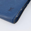 LOUIS VUITTON Epi Pochette Accessoires Accessory Pouch Blue M52985 Auth bs37126-7