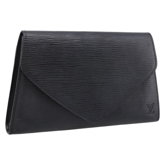 LOUIS VUITTON Epi Art Deco Clutch Bag Black M52632 LV Auth bs37127A