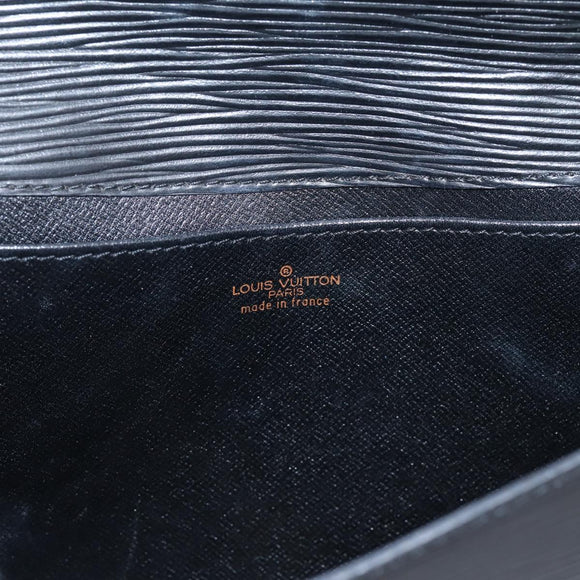 LOUIS VUITTON Epi Art Deco Clutch Bag Black M52632 LV Auth bs37127A