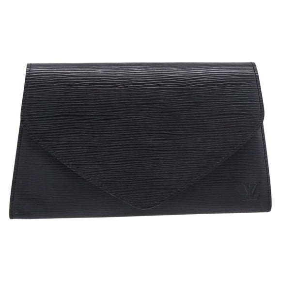 LOUIS VUITTON Epi Art Deco Clutch Bag Black M52632 LV Auth bs37127A