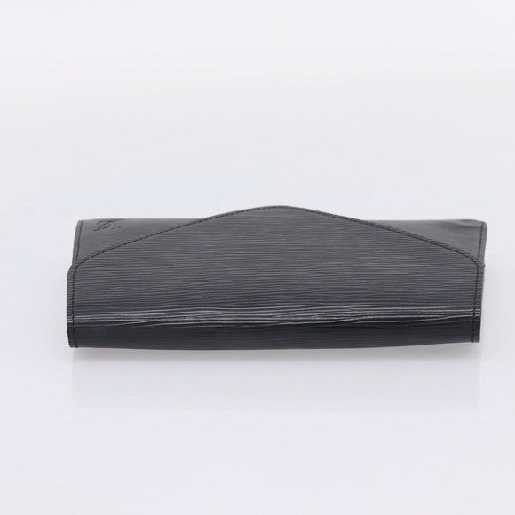 LOUIS VUITTON Epi Art Deco Clutch Bag Black M52632 LV Auth bs37127A