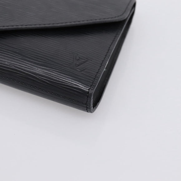LOUIS VUITTON Epi Art Deco Clutch Bag Black M52632 LV Auth bs37127A
