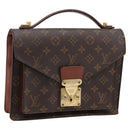 LOUIS VUITTON Monogram Monceau 26 Hand Bag M51187 LV Auth bs37130-1