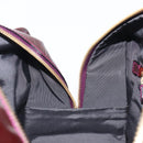 LOEWE Amazona 28 Hand Bag Patent Bordeaux Gold Tone Auth bs37131-26