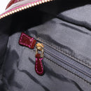 LOEWE Amazona 28 Hand Bag Patent Bordeaux Gold Tone Auth bs37131-27