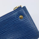 LOUIS VUITTON Epi Pochette Cles Coin Purse Blue M6380G LV Auth bs37132A-17