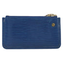 LOUIS VUITTON Epi Pochette Cles Coin Purse Blue M6380G LV Auth bs37132A-2