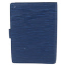 LOUIS VUITTON Epi Agenda PM Day Planner Cover Blue R20055 LV Auth bs37133-2