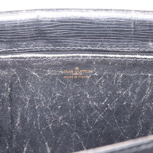 LOUIS VUITTON Epi Jena Clutch Bag Black M52722 LV Auth bs37134