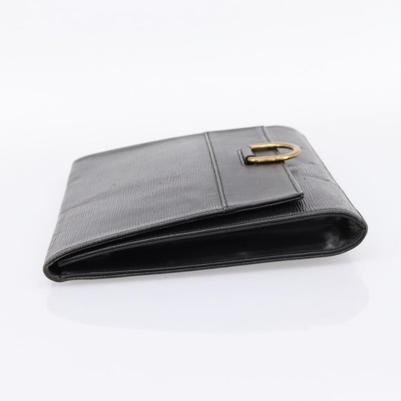 LOUIS VUITTON Epi Jena Clutch Bag Black M52722 LV Auth bs37134