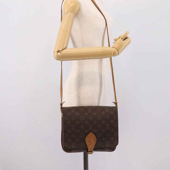 LOUIS VUITTON Monogram Cartouchiere GM Shoulder Bag M51252 LV Auth bs37135