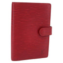 LOUIS VUITTON Epi Agenda PM Day Planner Cover Red R20057 LV Auth bs37139-1