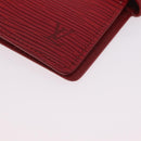 LOUIS VUITTON Epi Agenda PM Day Planner Cover Red R20057 LV Auth bs37139-15