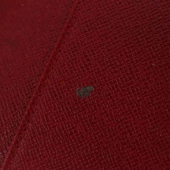 LOUIS VUITTON Epi Agenda PM Day Planner Cover Red R20057 LV Auth bs37139