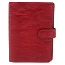 LOUIS VUITTON Epi Agenda PM Day Planner Cover Red R20057 LV Auth bs37139-13