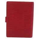 LOUIS VUITTON Epi Agenda PM Day Planner Cover Red R20057 LV Auth bs37139-3