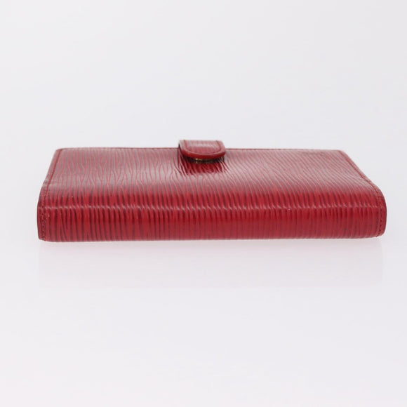 LOUIS VUITTON Epi Agenda PM Day Planner Cover Red R20057 LV Auth bs37139
