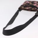 PRADA Shoulder Bag Canvas Camouflage Green Pink Auth bs37142-10