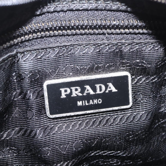 PRADA Shoulder Bag Canvas Camouflage Green Pink Auth bs37142