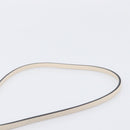 VALENTINO Shoulder Pouch Leather White Gold Tone Auth bs37147V-10