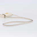 VALENTINO Shoulder Pouch Leather White Gold Tone Auth bs37147V-8