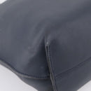 FENDI Tote Bag Leather Navy Black Auth bs37149-12