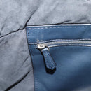 FENDI Tote Bag Leather Navy Black Auth bs37149-21