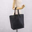 FENDI Tote Bag Leather Navy Black Auth bs37149-24