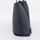FENDI Tote Bag Leather Navy Black Auth bs37149-4