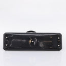 CARTIER Marcello de Cartier SM Hand Bag Patent Black Silver Auth bs37151-11