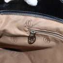 CARTIER Marcello de Cartier SM Hand Bag Patent Black Silver Auth bs37151-23