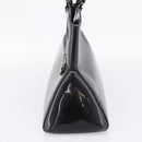 CARTIER Marcello de Cartier SM Hand Bag Patent Black Silver Auth bs37151-4