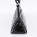 CARTIER Marcello de Cartier SM Hand Bag Patent Black Silver Auth bs37151-5