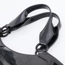 CARTIER Marcello de Cartier SM Hand Bag Patent Black Silver Auth bs37151-9