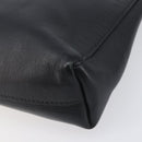 VERSACE Clutch Bag Leather Black Silver Auth bs37152A-15