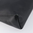 VERSACE Clutch Bag Leather Black Silver Auth bs37152A-16
