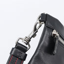 VERSACE Clutch Bag Leather Black Silver Auth bs37152A-9