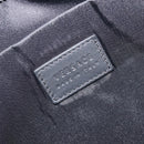 VERSACE Clutch Bag Leather Black Silver Auth bs37152A-12