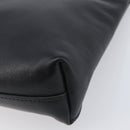 VERSACE Clutch Bag Leather Black Silver Auth bs37152A-7
