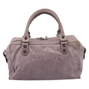 BALENCIAGA The Box Hand Bag Leather Purple 145694 Auth bs37153A-2