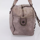 BALENCIAGA The Box Hand Bag Leather Purple 145694 Auth bs37153A-3