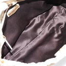 Miu Miu Hand Bag Leather White Gold Tone Auth bs37154A-11